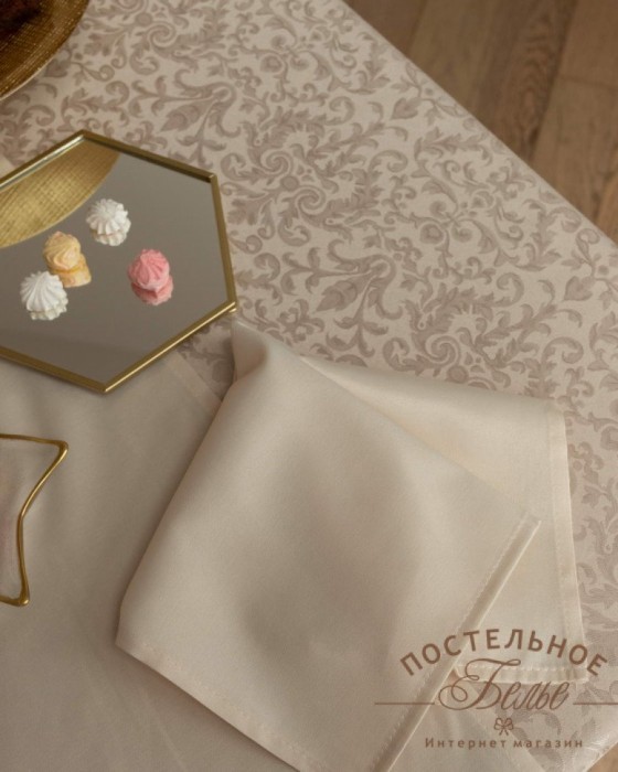 Бекки бежевая Скатерть 140х180