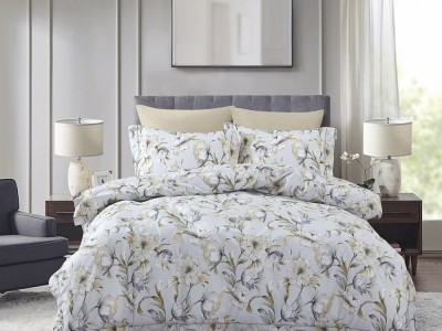 Комплект постельного белья Евро, сатин с лазерной печатью 2345-6/180/30 