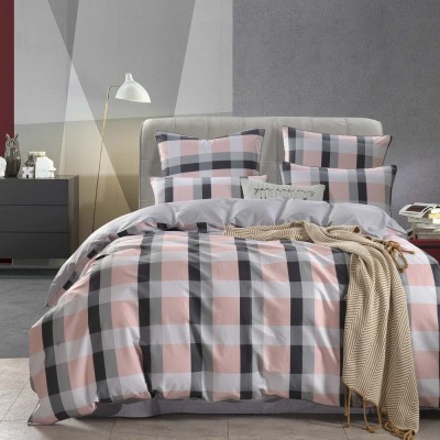 Джин (серый) Комплект постельного белья сатин Евро 4н