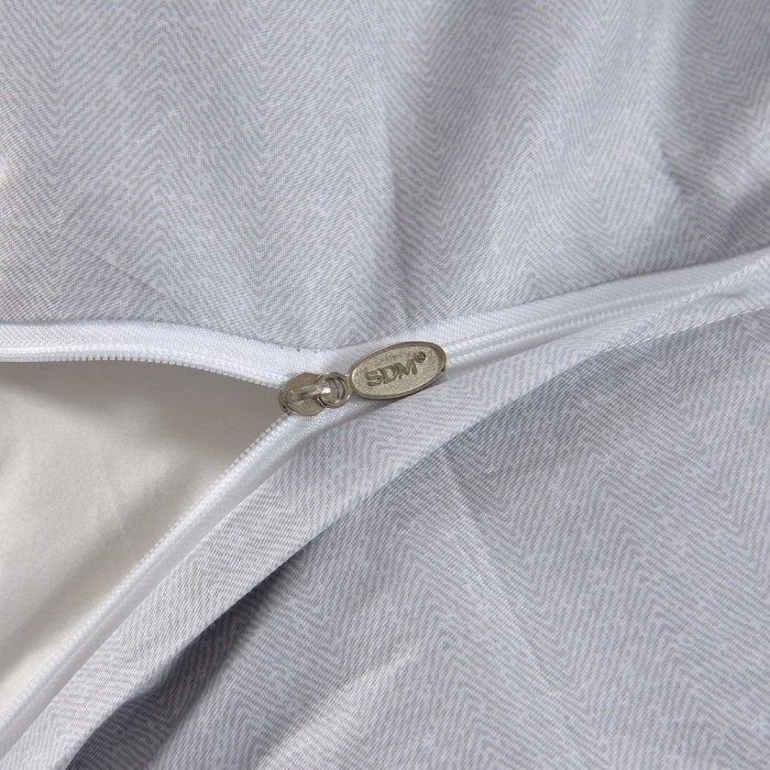 Джин (серый) Комплект постельного белья сатин Евро 4н