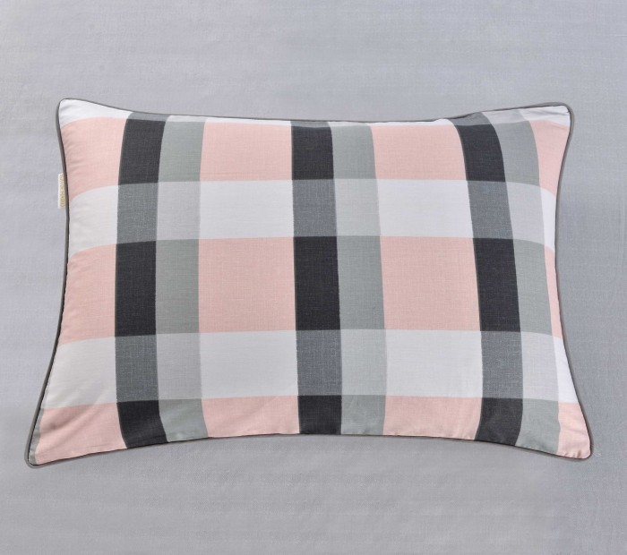 Джин (серый) Комплект постельного белья сатин Евро 4н