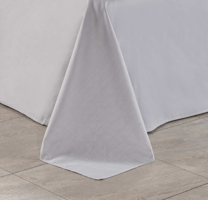 Джин (серый) Комплект постельного белья сатин Евро 4н