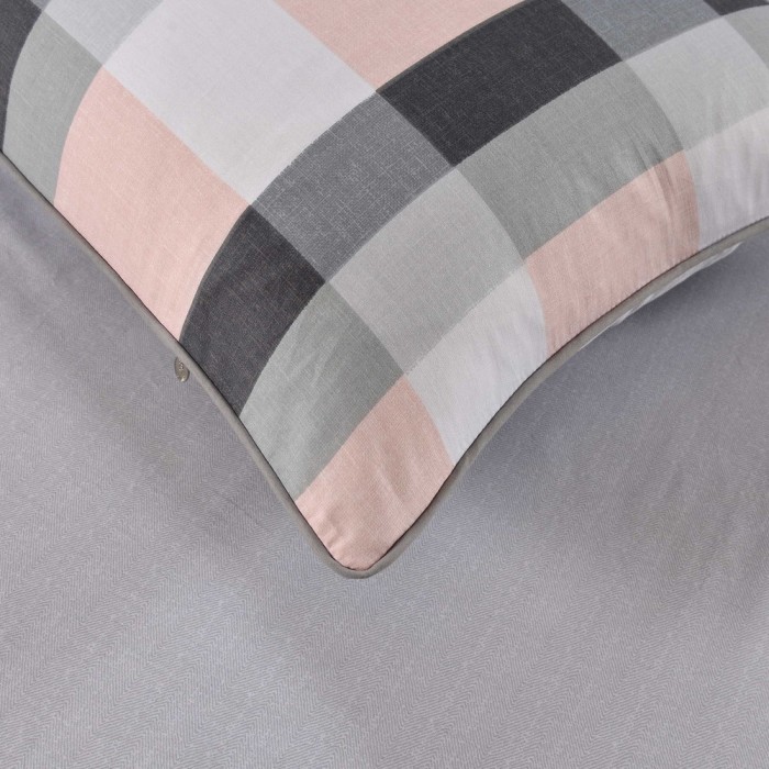 Джин (серый) Комплект постельного белья сатин Евро 4н