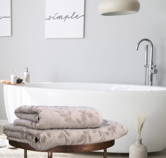 Полотенце велюровое Arya Elise 70x140 Бежевый