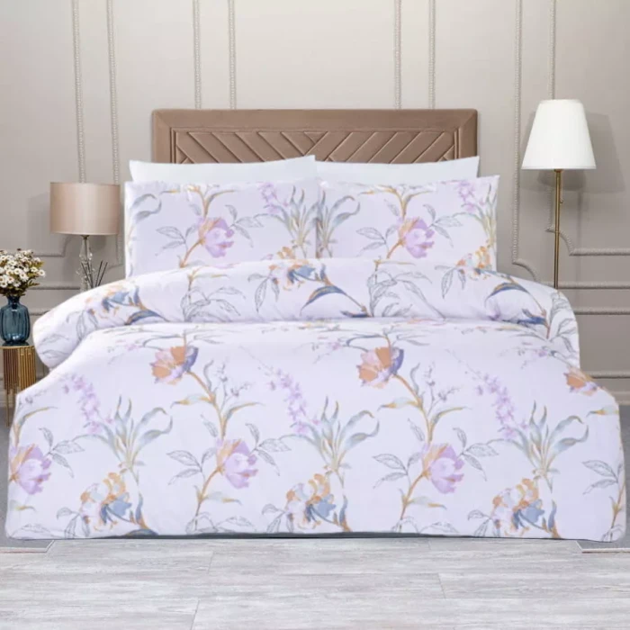Постельное Белье Arya Ранфорс 1,5 Сп. 160x220 Aivy Сиреневый, лиловый