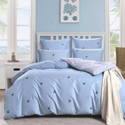 Чара (голубая) Комплект постельного белья сатин 1.6