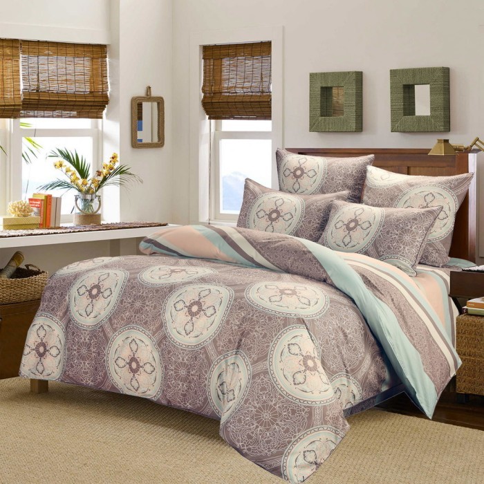 Ареццо Комплект постельного белья сатин Евро 4н