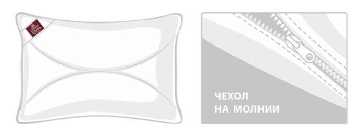 Подушка DOUBLE TENCEL GRASS регулируемая 50х90