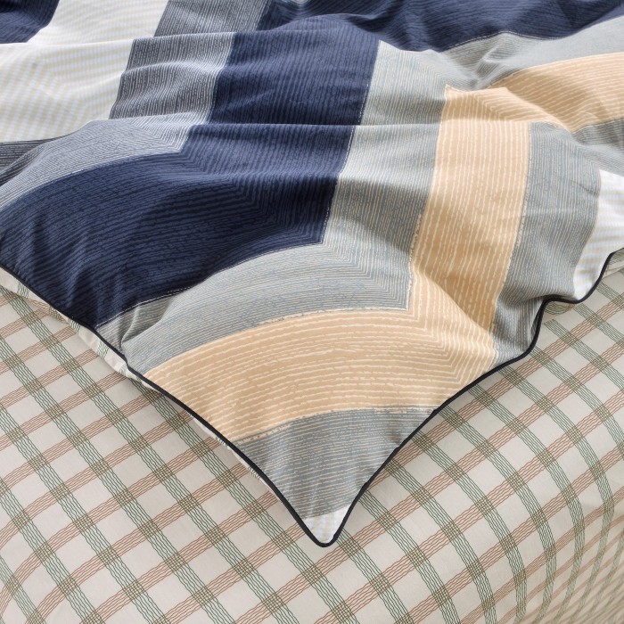 Девис (синий) Комплект постельного белья сатин 7Е