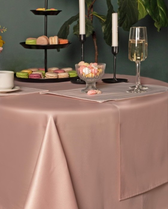 Серенити пепел роза Скатерть круглая 160см