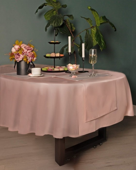 Серенити пепел роза Скатерть круглая 160см