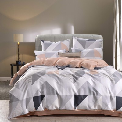 Арлекино (персик) Комплект постельного белья сатин Евро 4н