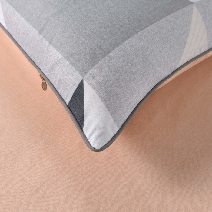 Арлекино (персик) Комплект постельного белья сатин Евро 4н