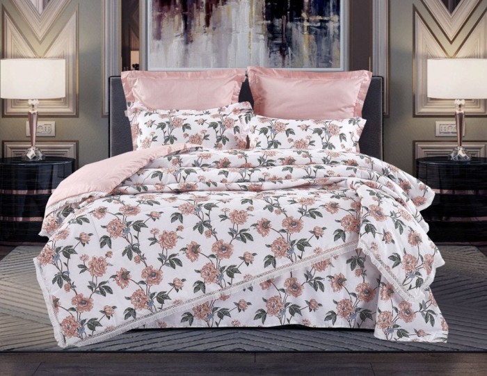 Постельный набор Казанова Амелия (пудра) Egypt Cotton комплект K-EBPO-2109 к-т