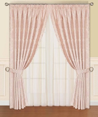 Эванжелина (роз) Шторы 260х300 (2шт)