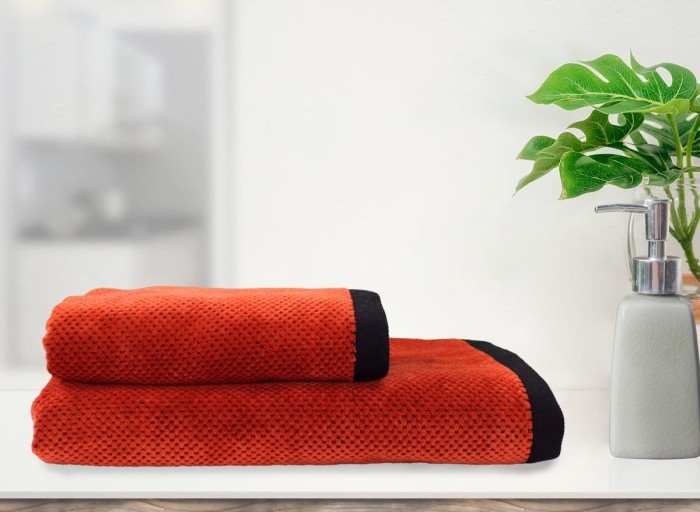 Полотенце велюровое Arya Jose 70x140 Кирпичный