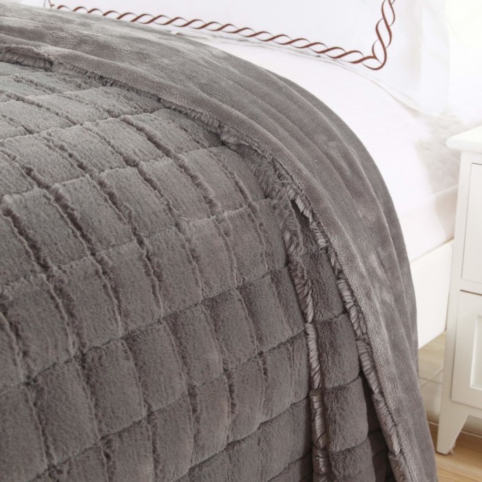 Мадлен (серая) Покрывало 220х240