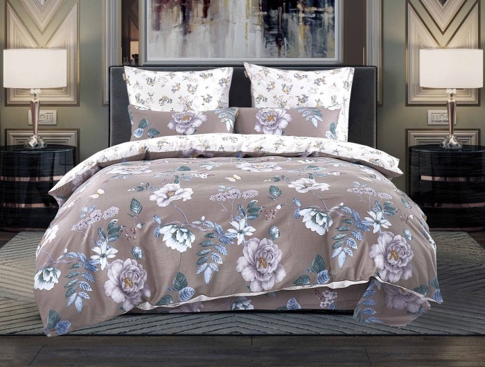 Постельное белье Вивьен (латте жемчуг) полуторное