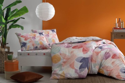 Постельное белье TAC RANFORCE PAULO полуторное оранжевый