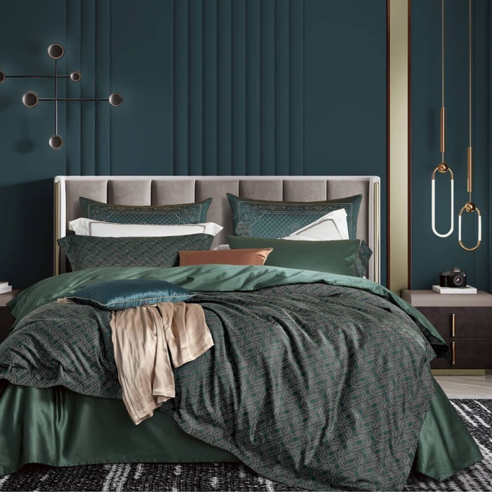 Комплект из 2-х наволочек 70х70, изумруд однотонные 70х70+5