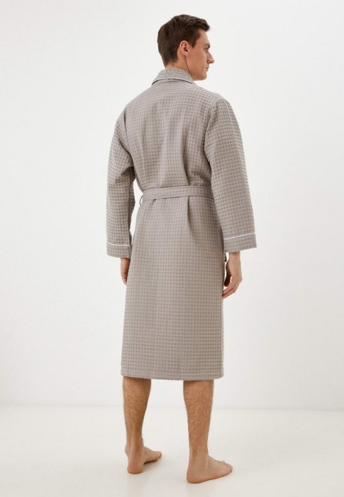 Герман (серый) XL Халат вафельный