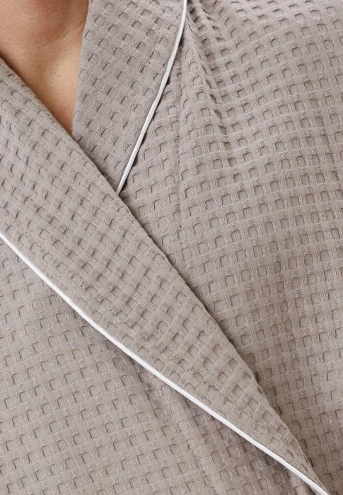 Герман (серый) XL Халат вафельный