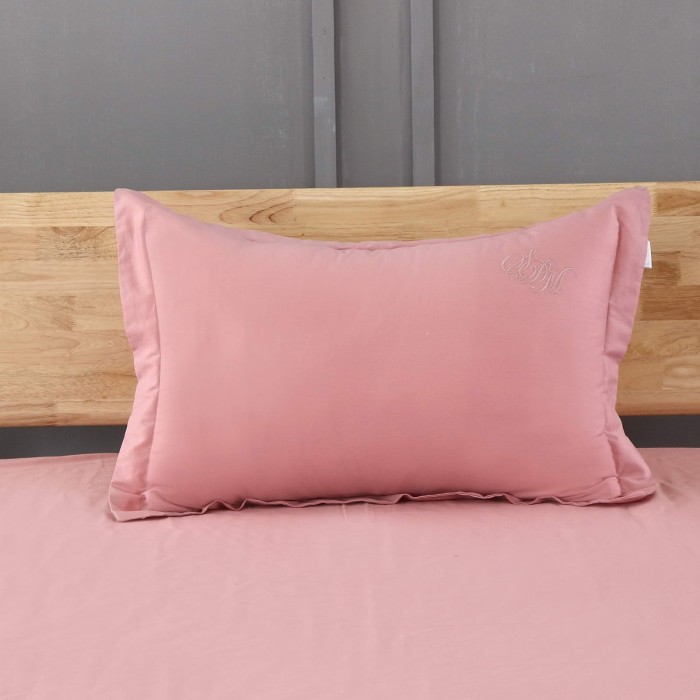 Джонатан (розовый) Комплект постельного белья сатин Евро 4н