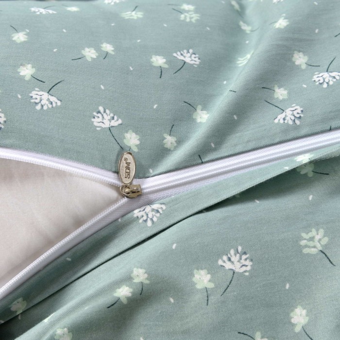 Аурика (голубая) Комплект постельного белья сатин 1.6