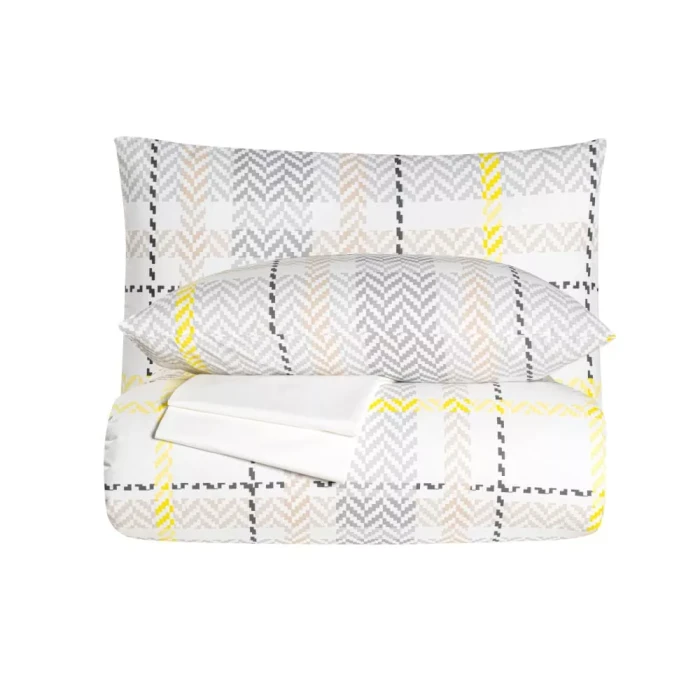 Постельное Белье Arya Ранфорс 2 Сп. 200x220 Ecose Бежевый