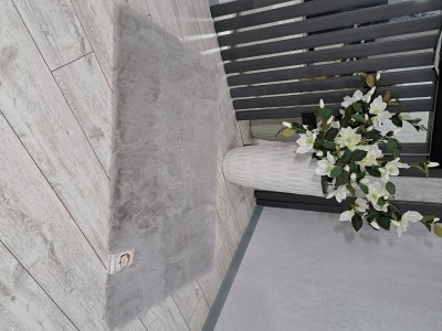  Коврик декоративный Maldivian resort (серебро платина) 80х120  