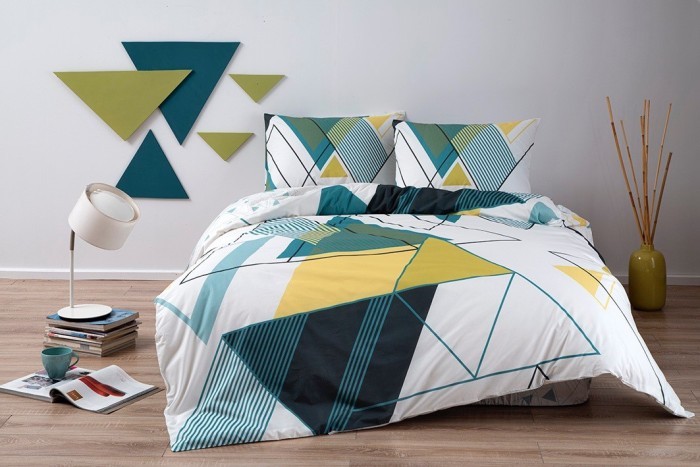 Постельное белье TAC RANFORCE YOUNG CAPEL евро изумрудный