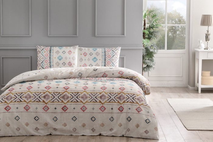 Постельное белье TAC RANFORCE TERRA бирюзовый