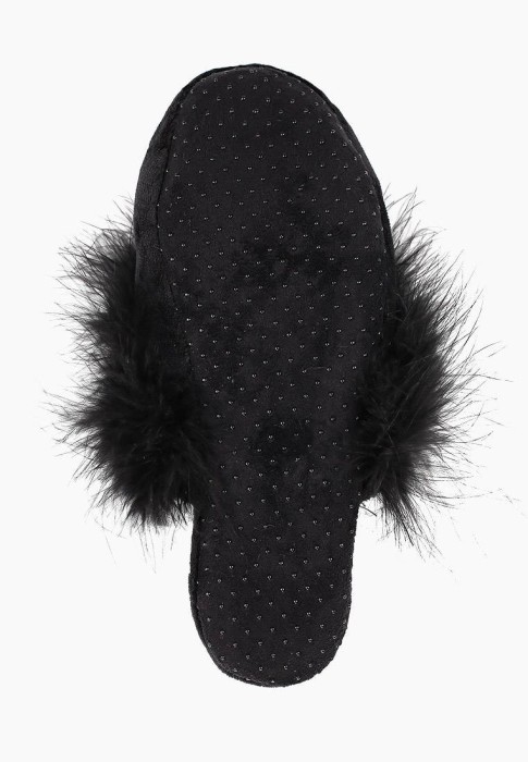 Тапочки №1 (черные) S Женские