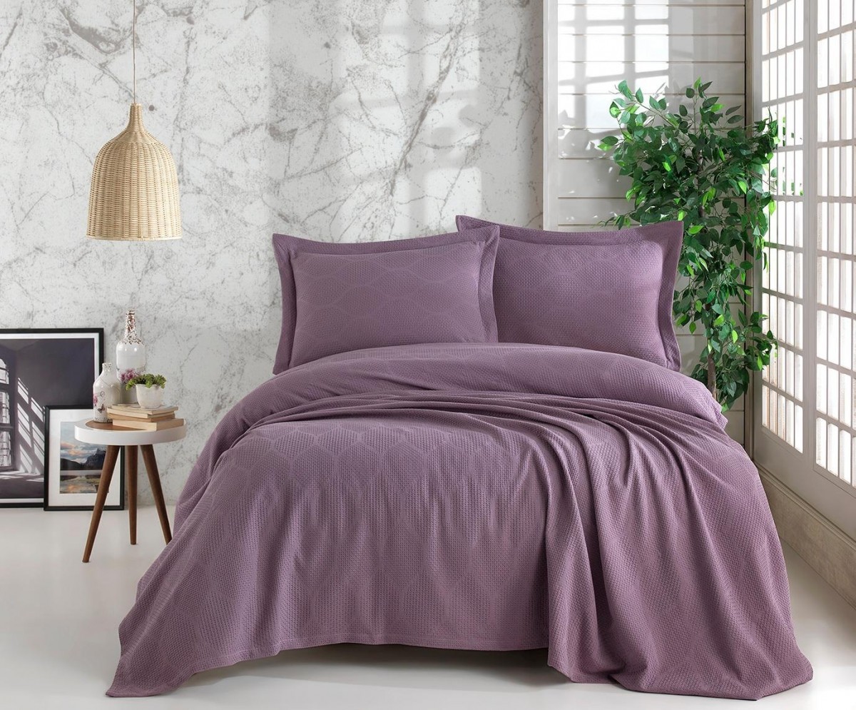 Покрывало FOREST цвет фиолетовый (Purple)  