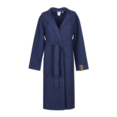 Гамлет (синий) М Мужской Халат с капюшоном