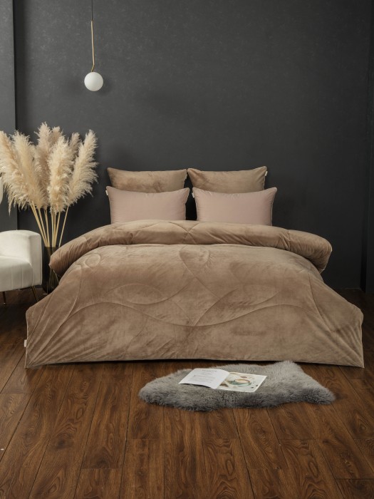 Комплекты для сна Лютер (бежевый латте) АВС Cotton Евро