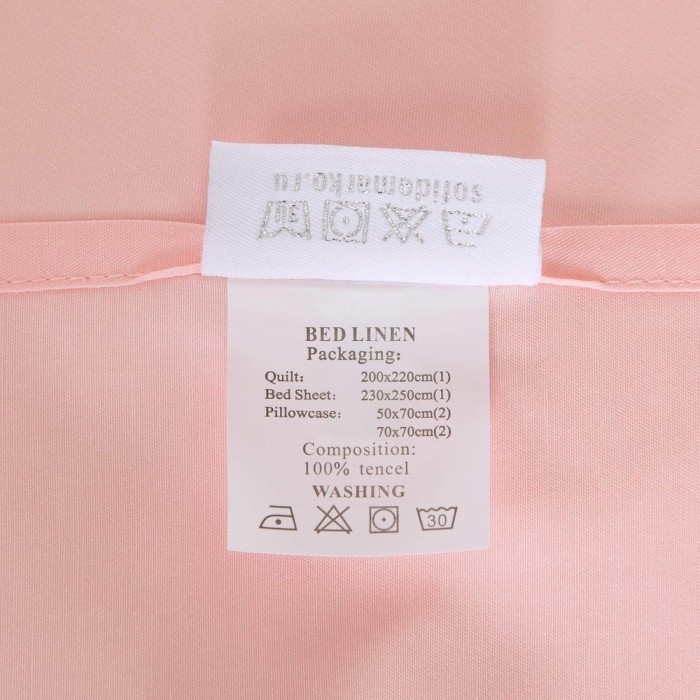 Жозетта (розовая) Комплект постельного белья Евро 4н Т