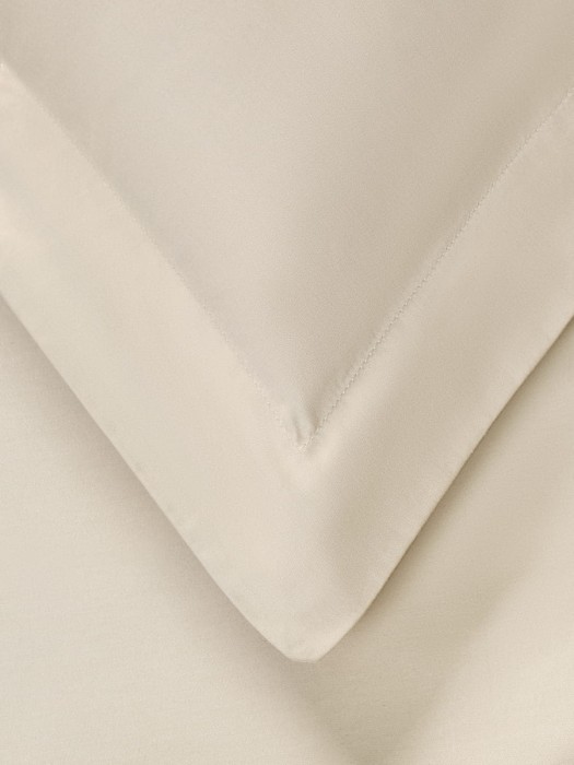 Постельное белье Arya из Oднотонного Сатина 2 Сп. 200x220 Vip Бежевый
