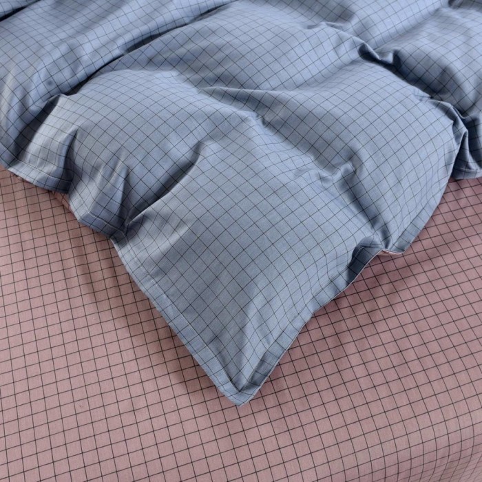 Диксан (голубой) Комплект постельного белья сатин 1.6