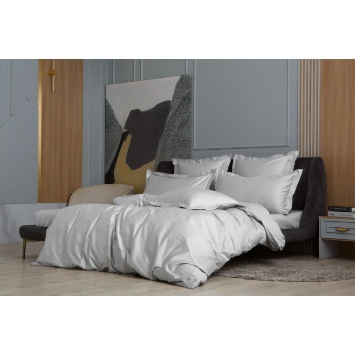 Простыня на резинке Ash grey Allure Grass 160х200x40