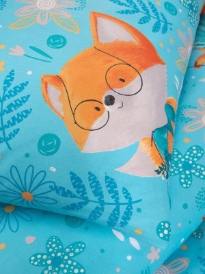 Комплект постельного белья Детский Поплин DL-59 &quot;Лисички&quot; 1.5 спальный