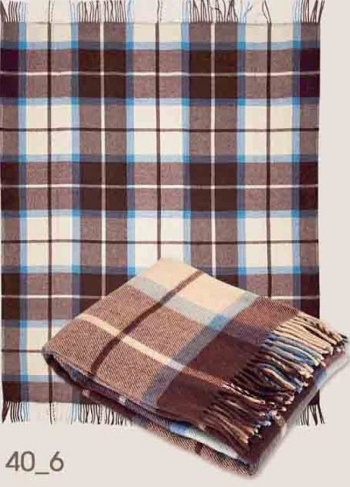 Пледы шерстяные Pled Novoz wool 6-170x200