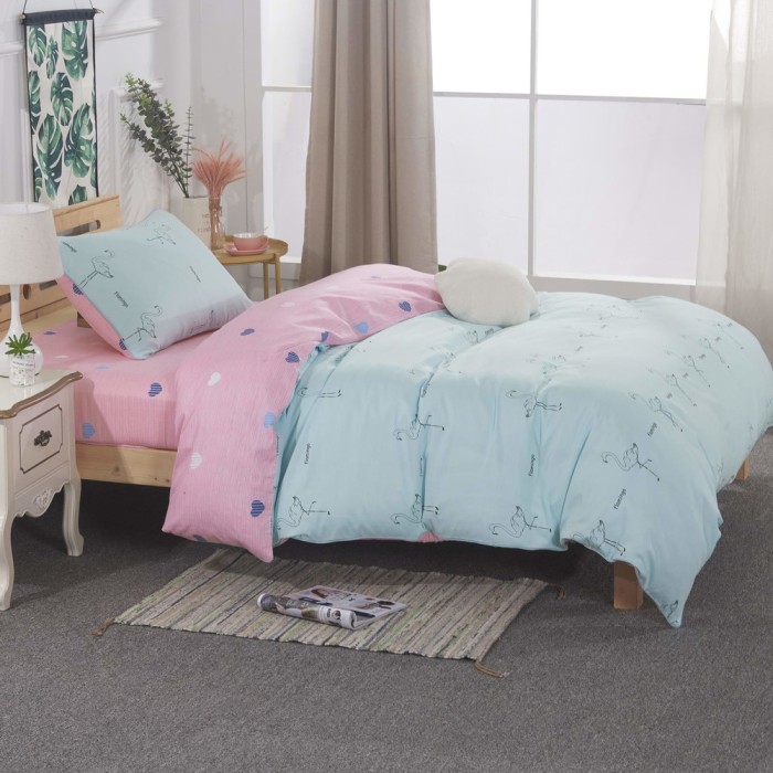 Даффи (голубая) Комплект постельного белья детский