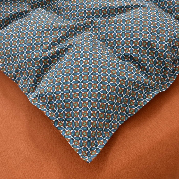 Ахиллес (синий) Комплект постельного белья сатин 1.6