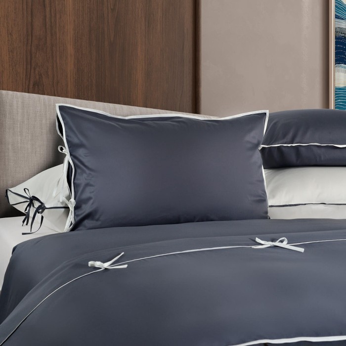 Пододеяльник Sharmes "Luca", 150х210 (антрацит/белый)