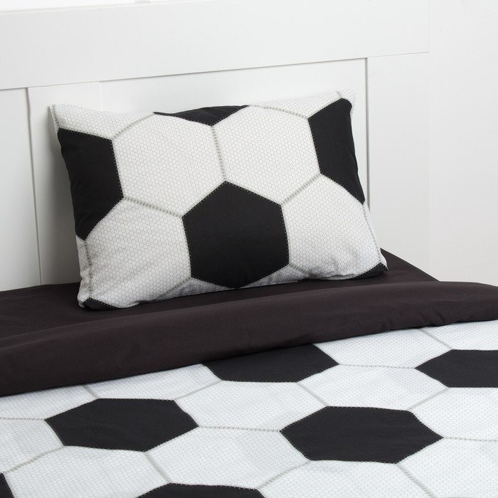 Постельное бельё "Этель" 1,5 сп Football 143*215 см, 150*214 см, 50*70 см - 1 шт, 100% хлопок, поплин