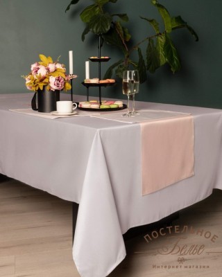 Серенити пудра Скатерть 140х180
