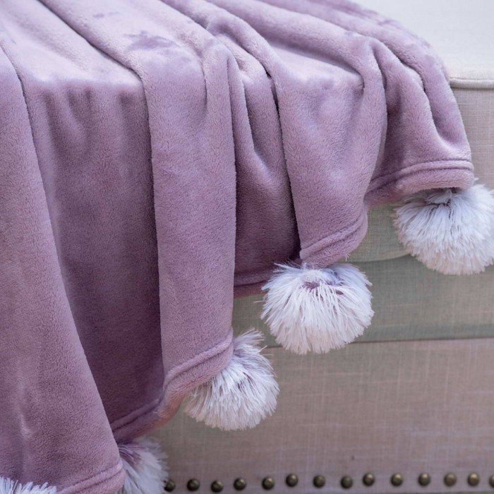 Fluffy ball (фиолет) Плед 160х220