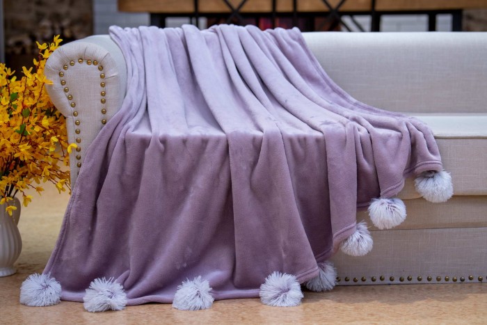 Fluffy ball (фиолет) Плед 160х220