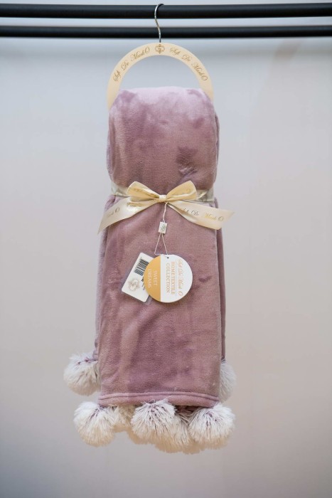 Fluffy ball (фиолет) Плед 160х220